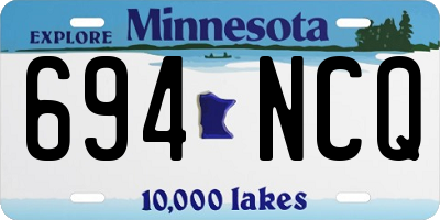 MN license plate 694NCQ