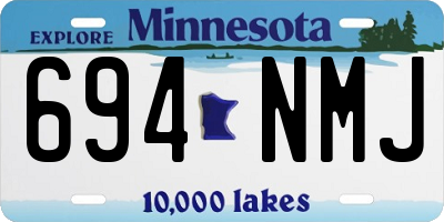 MN license plate 694NMJ