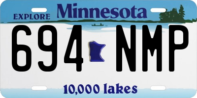MN license plate 694NMP