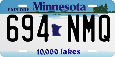 MN license plate 694NMQ