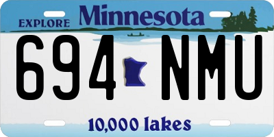 MN license plate 694NMU