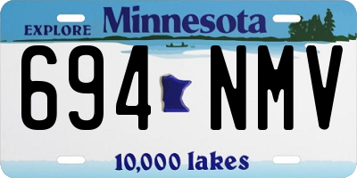 MN license plate 694NMV
