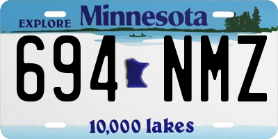 MN license plate 694NMZ