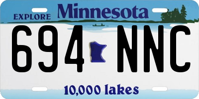 MN license plate 694NNC