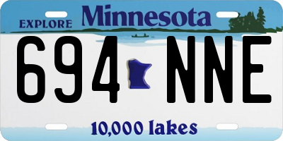 MN license plate 694NNE