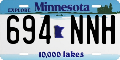 MN license plate 694NNH