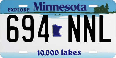 MN license plate 694NNL