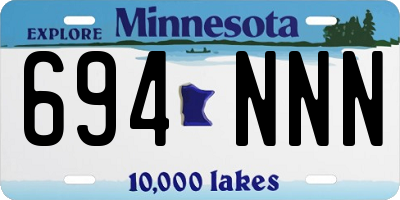 MN license plate 694NNN