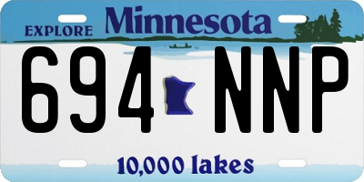 MN license plate 694NNP