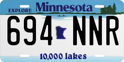MN license plate 694NNR