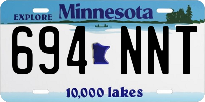 MN license plate 694NNT