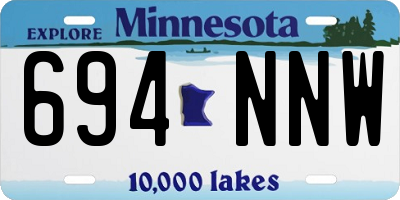 MN license plate 694NNW