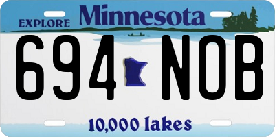 MN license plate 694NOB