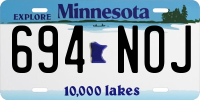 MN license plate 694NOJ