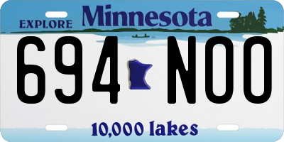 MN license plate 694NOO