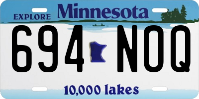 MN license plate 694NOQ