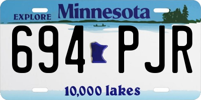MN license plate 694PJR