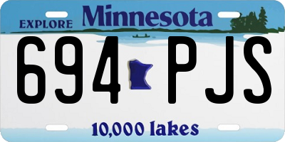 MN license plate 694PJS