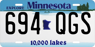 MN license plate 694QGS