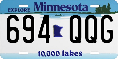 MN license plate 694QQG