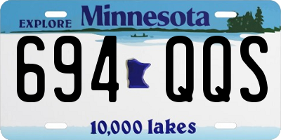 MN license plate 694QQS