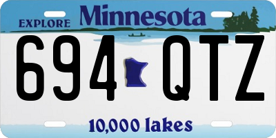 MN license plate 694QTZ