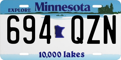 MN license plate 694QZN