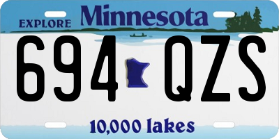 MN license plate 694QZS