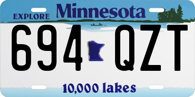 MN license plate 694QZT