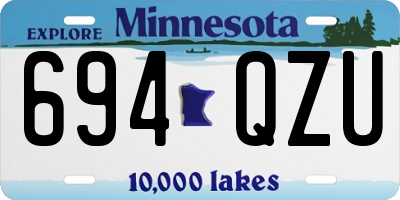 MN license plate 694QZU