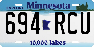 MN license plate 694RCU