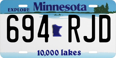 MN license plate 694RJD