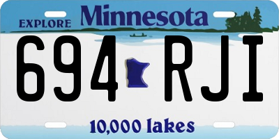 MN license plate 694RJI