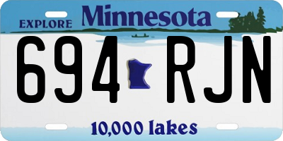 MN license plate 694RJN
