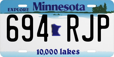 MN license plate 694RJP
