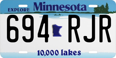 MN license plate 694RJR