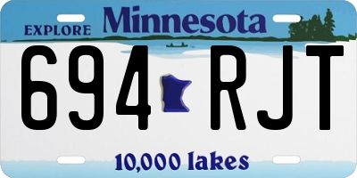MN license plate 694RJT