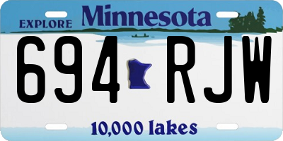 MN license plate 694RJW