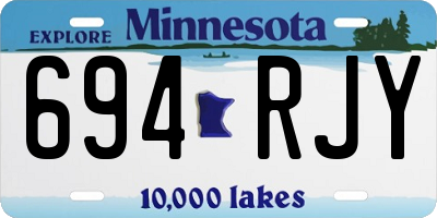 MN license plate 694RJY
