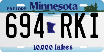 MN license plate 694RKI