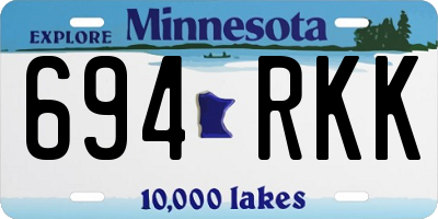 MN license plate 694RKK