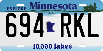 MN license plate 694RKL
