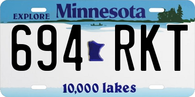 MN license plate 694RKT