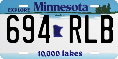 MN license plate 694RLB