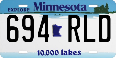 MN license plate 694RLD