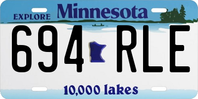 MN license plate 694RLE