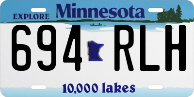MN license plate 694RLH