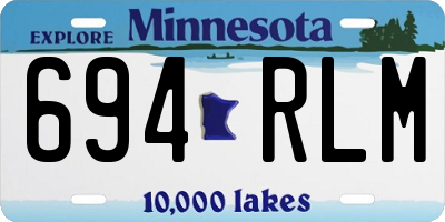 MN license plate 694RLM