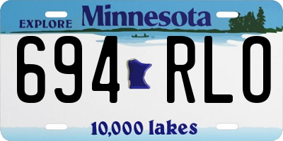 MN license plate 694RLO