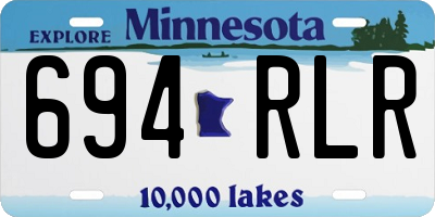 MN license plate 694RLR